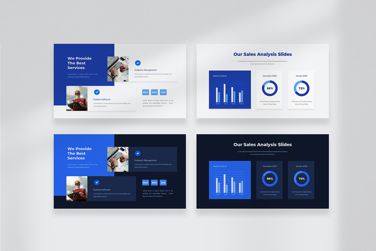 Company Profile PowerPoint Template, a Presentation Template by New Coral Design (Photo 4 of 6)