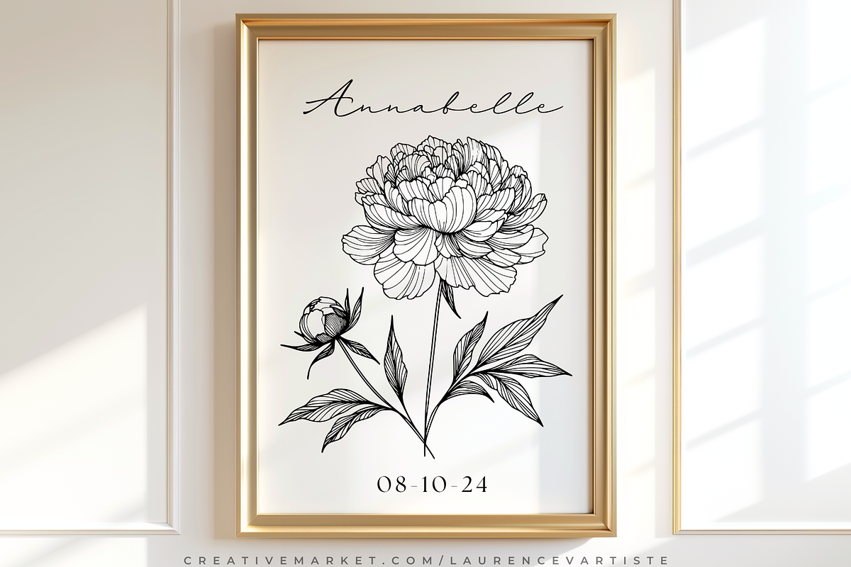 100 Peony Png Svg Procreate Brushes, a Brush Add-On by LaurenceVArtiste (Photo 6 of 9)