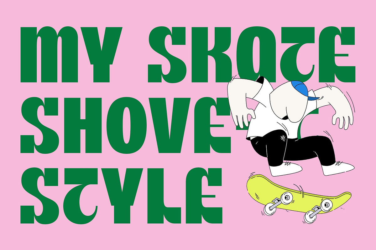CS Skate – Modern Display Font, a Sans Serif Font by Craft Supply Co. (Photo 3 of 8)