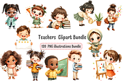 Teachers Clipart Bundle, a Decorative Illustration by Anca Digital Vibe (Thumbnail 1 of 12)