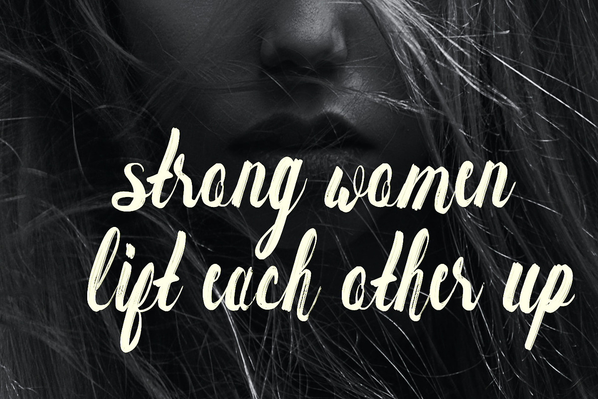 Anny Grace Hand brush Typeface, a Font by SSI.Scraps (Photo 4 of 14)