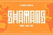 Shamans - Ethnic Decorative  Font, a Font by Flawless And Co (Thumbnail 1 of 10)