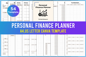 Personal Finance Planner Canva