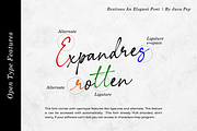 Rextions / an elegant font, a Script Font by Java pep (Thumbnail 5 of 15)
