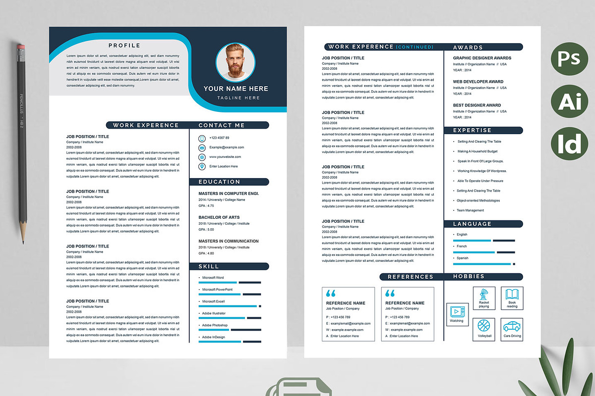 Stylish Resume Format | Minimal CV, a Resume Template by Attractive Resume (Photo 2 of 3)