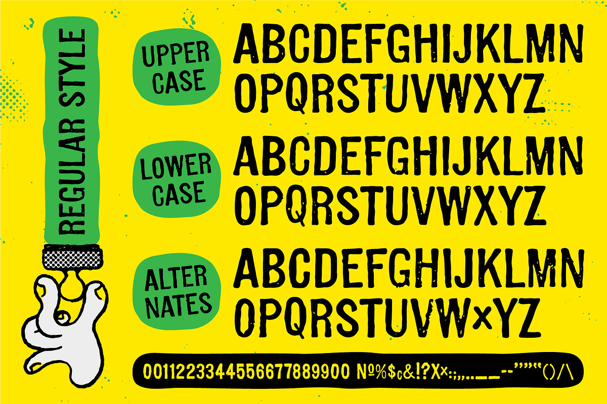 Rubb'r Stamp | Handmade Tactile Font, a Sans Serif Font by HeyAidan (Photo 3 of 7)