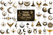 Retro Vintage Moon Clipart Bundle, an Object Graphic by Daisy Design (Thumbnail 3 of 12)