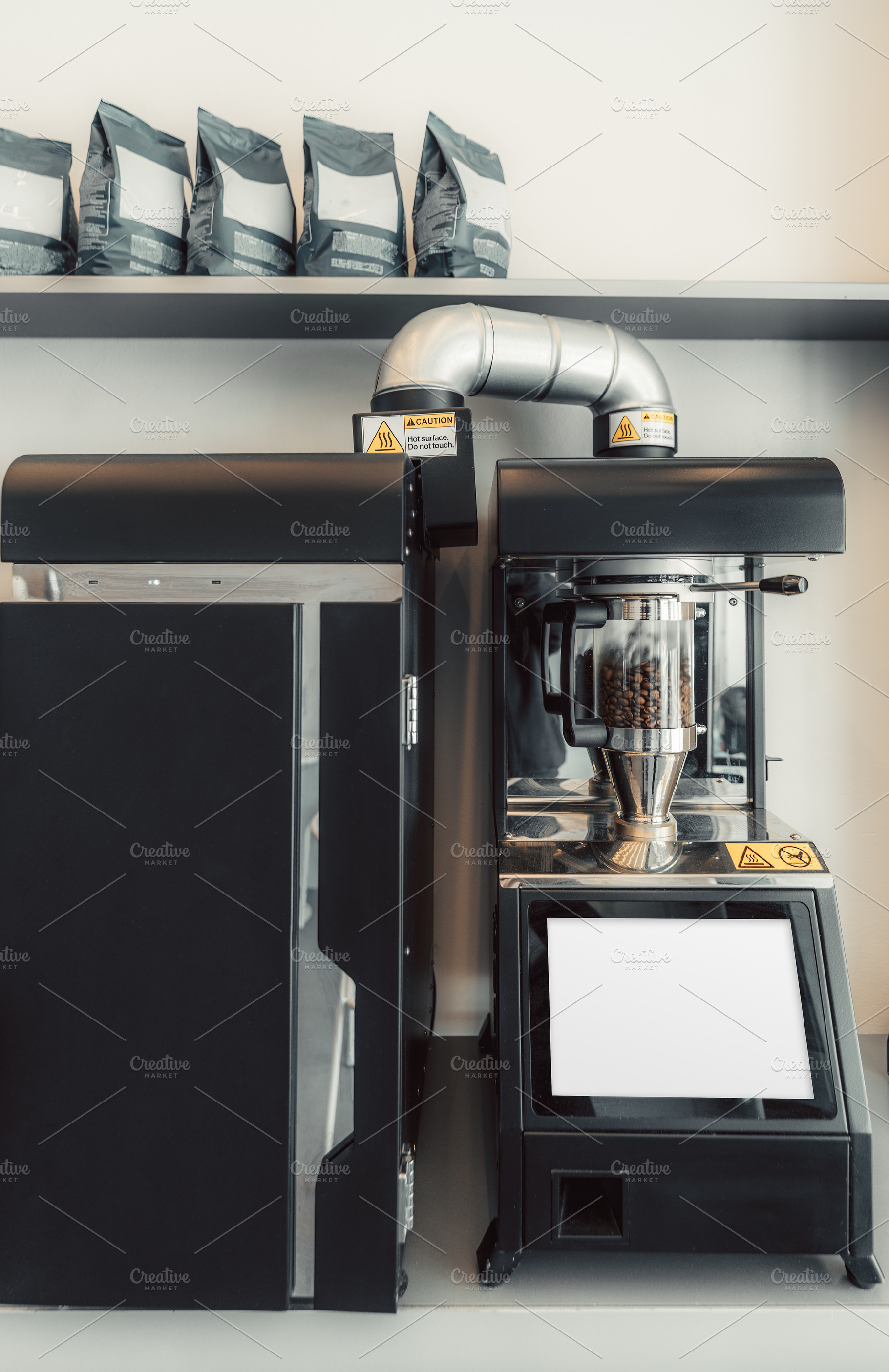 Coffee roaster screen mock-up, a Business Photo by SkyNext