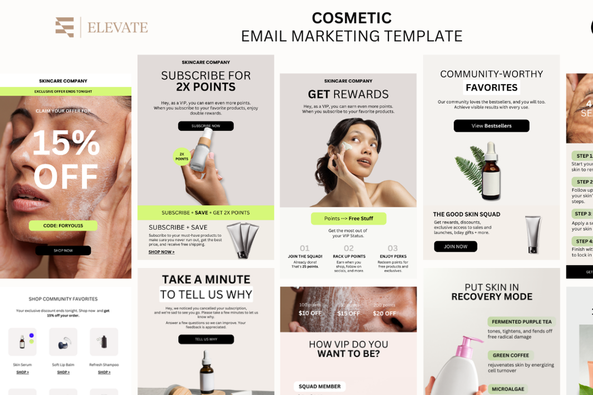 10 Email Newsletter Templates Canva, an Email Template by StudioByElevate (Photo 1 of 5)