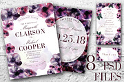 Anemon Wedding Set, an Invitation Template by holaholga (Thumbnail 1 of 5)