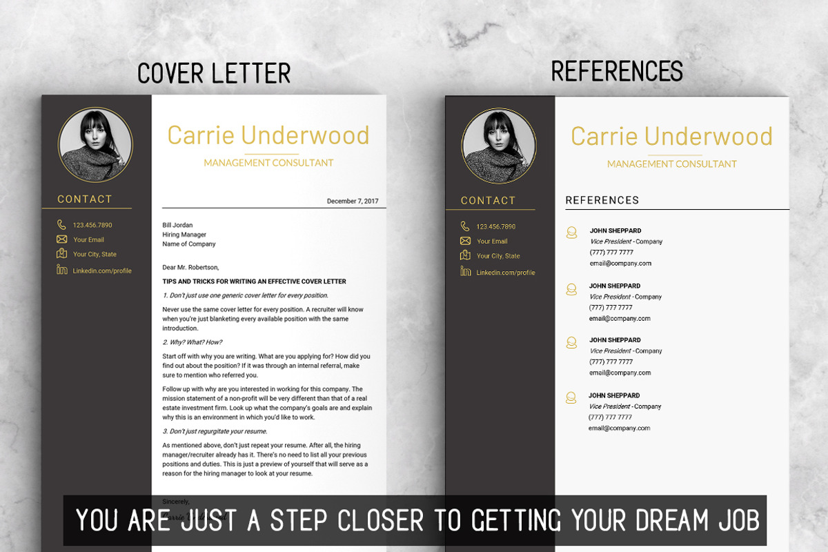 Modern Resume Template with Photo, a Resume Template by LevelUpResume (Photo 5 of 5)