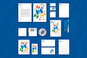 M Media Stationery + Logo, a Stationery Template by PSDFY (Thumbnail 1 of 5)