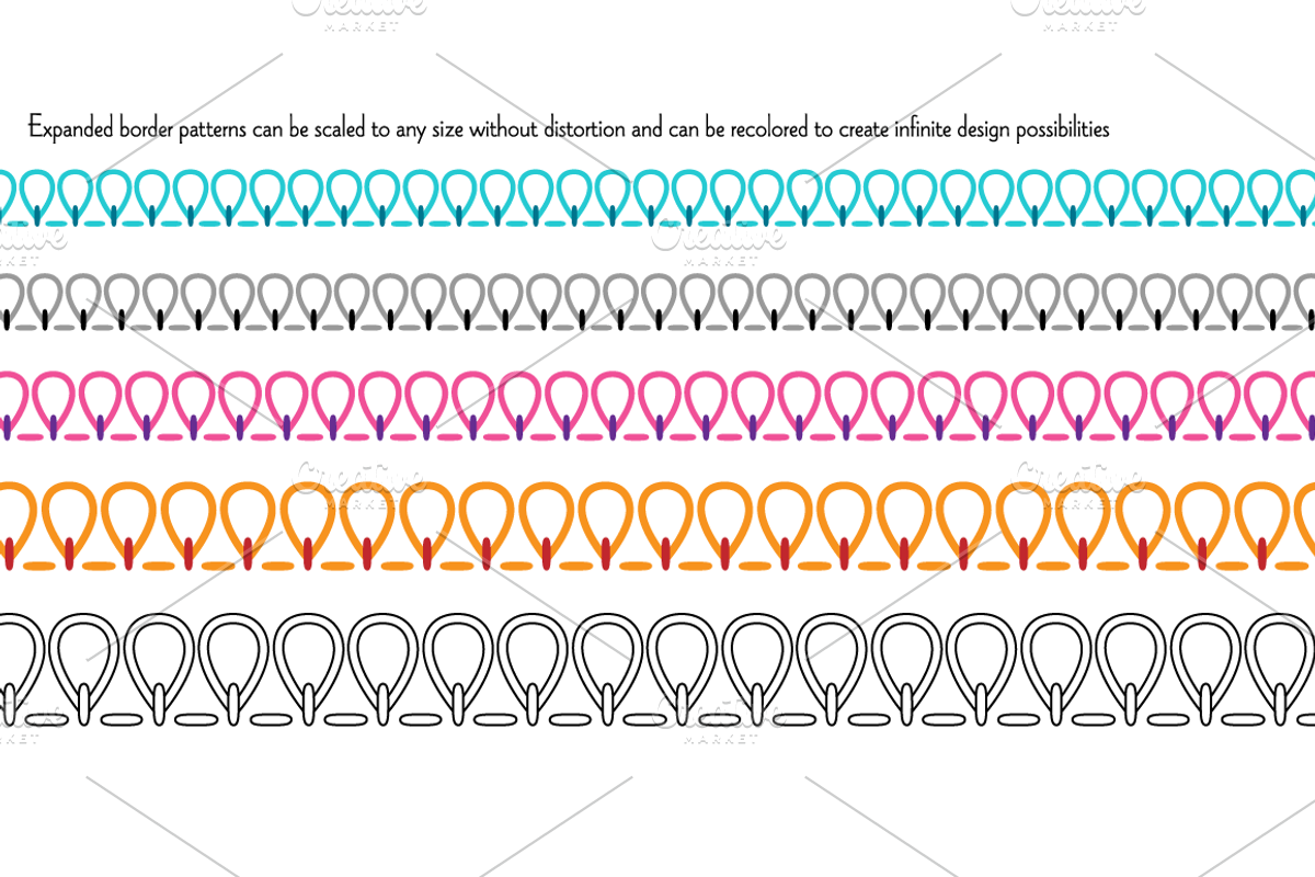 Embroidery Stitch Border Patterns, a Graphic by Melissa Held Designs (Photo 3 of 4)