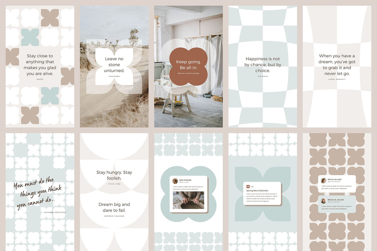 Instagram Template Canva Pack Mint, a Social Media Template by Keikoya (Photo 19 of 21)