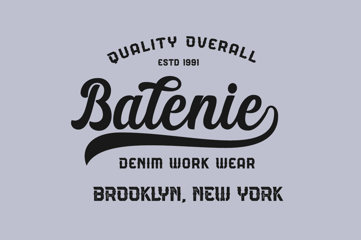 Authentic Vintage Sans & Script, a Script Font by Absonstype (Photo 8 of 12)