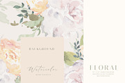 Watercolor Floral Background Pattern, a Decorative Illustration by WalaPalette (Thumbnail 4 of 6)
