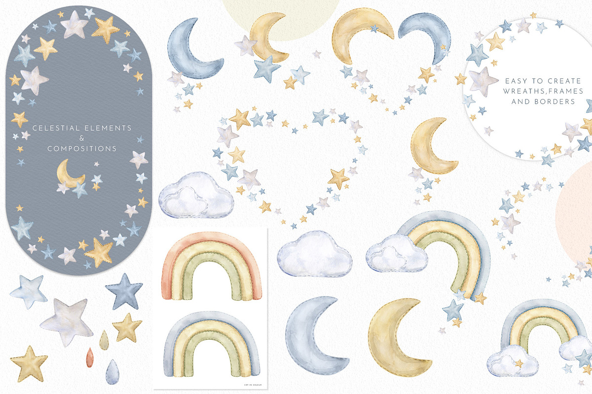 Puppy Dream Baby Watercolor Clipart, an Animal Illustration by Cat In Colour (Photo 6 of 9)