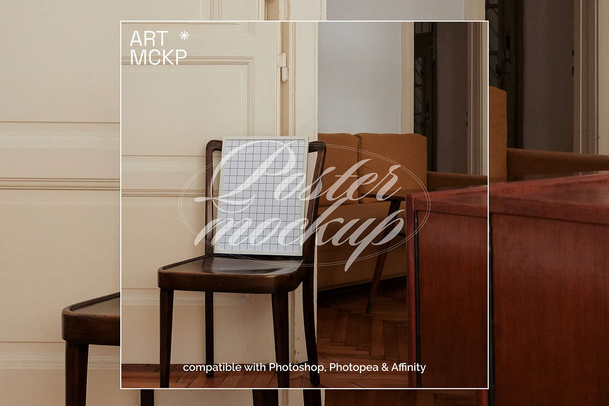 Single Din A Art frame mockup, a Merchandise Mockup by MCKP*ME (Photo 3 of 3)