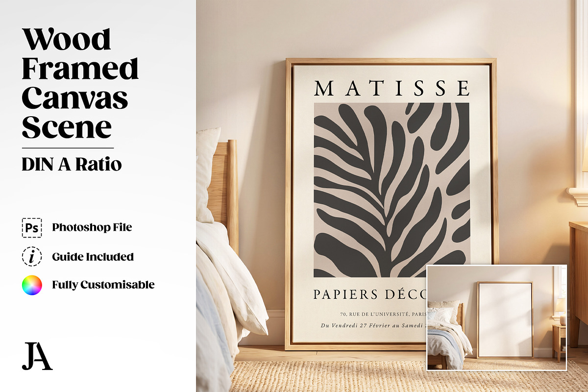 Framed Canvas Mockup Bundle PSD, a Household Mockup by Julian Adams (Photo 9 of 35)