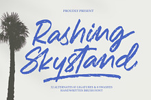 Rashing Skystand Handwritten Brush