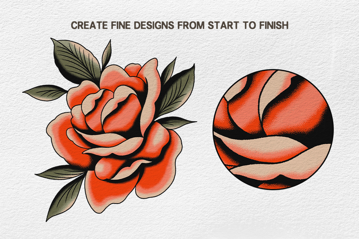 Procreate - Stipple Brushes, a Brush Add-On by Born to Love (Photo 4 of 4)