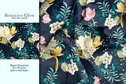 Botanic Glow Pattern & Motifs, a Pattern Graphic by GND ART STUDIO (Thumbnail 2 of 8)
