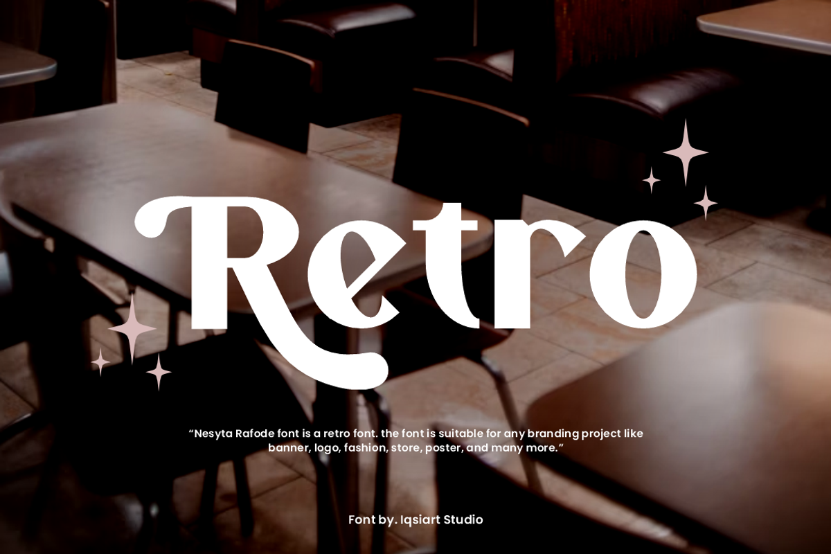 Nesyta Rafode - Stylish Retro Font, a Sans Serif Font by Iqsiart Studio (Photo 7 of 7)