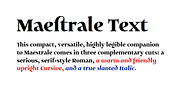 Maestrale, a Serif Font by Catharsis Fonts (Thumbnail 1 of 10)
