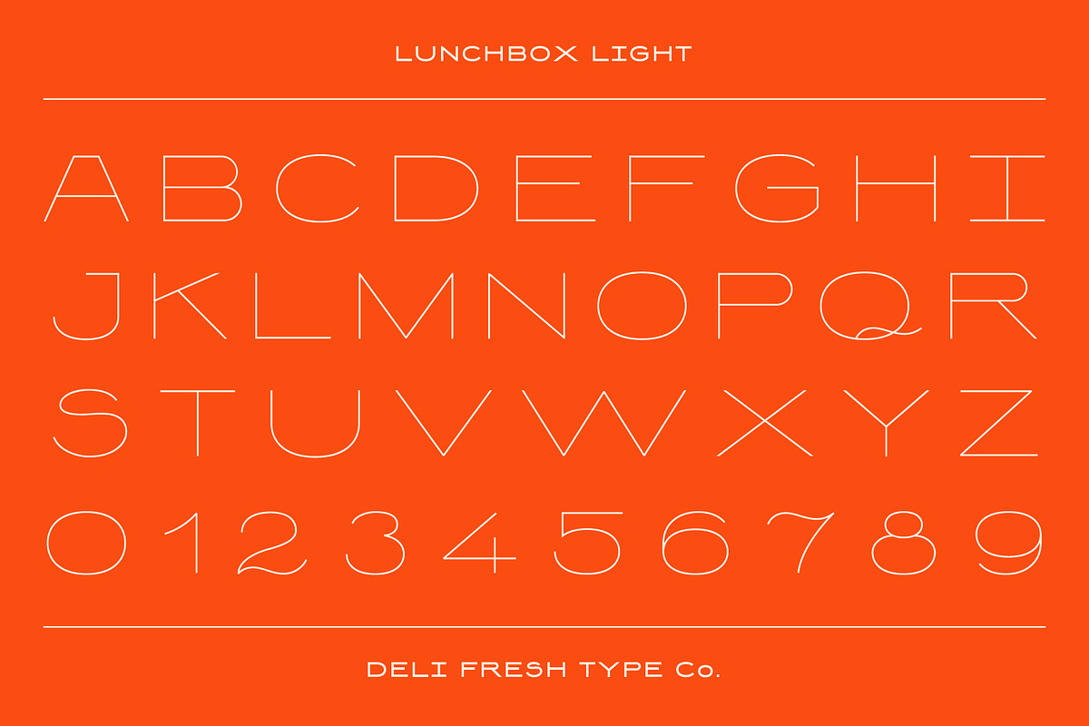 Lunchbox: A Simple Retro Font, a Sans Serif Font by DeliFreshTypeCo. (Photo 2 of 8)