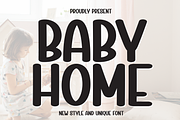 Baby Home | Script Font, a Script Font by Scratchones (Thumbnail 1 of 8)