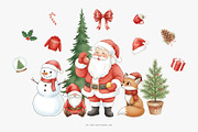 Cozy Christmas Watercolor Clipart, a Seasonal Illustration by Primrose Blume (Thumbnail 4 of 8)
