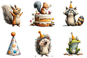 Woodland Birthday Clipart, an Illustration by Sublimation Artist (Thumbnail 6 of 7)