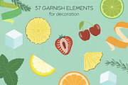 Cocktail Bar - Drinks & Garnish Set, a Food Illustration by K/O Design (Thumbnail 4 of 7)