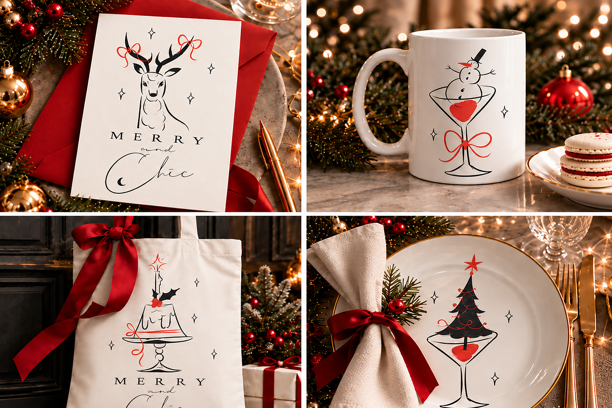 MERRY & CHIC, a Seasonal Illustration by Anastasy_helter (Photo 13 of 13)