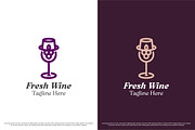 Red Wine Logo Design Template, a Branding & Logo Template by Morvana Crew (Thumbnail 2 of 2)