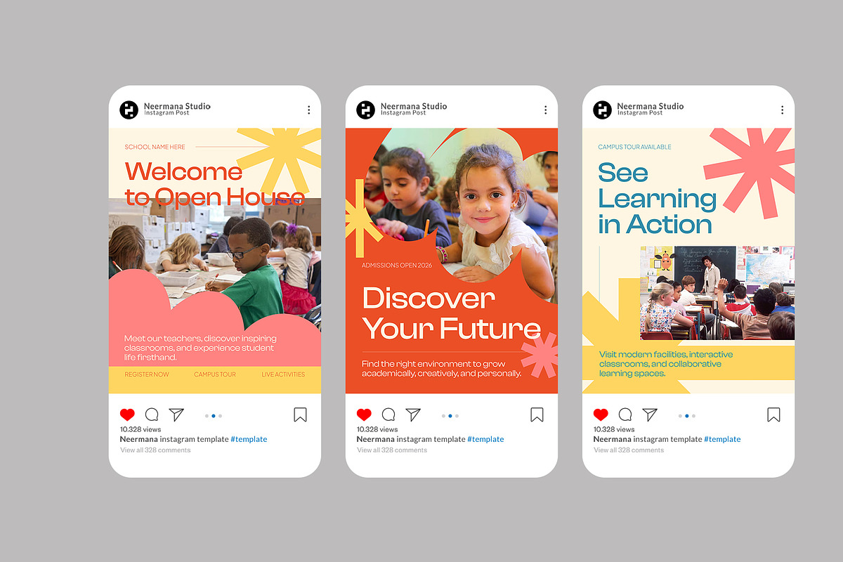 School Open House Instagram Post, a Social Media Template by Neermana (Photo 3 of 4)