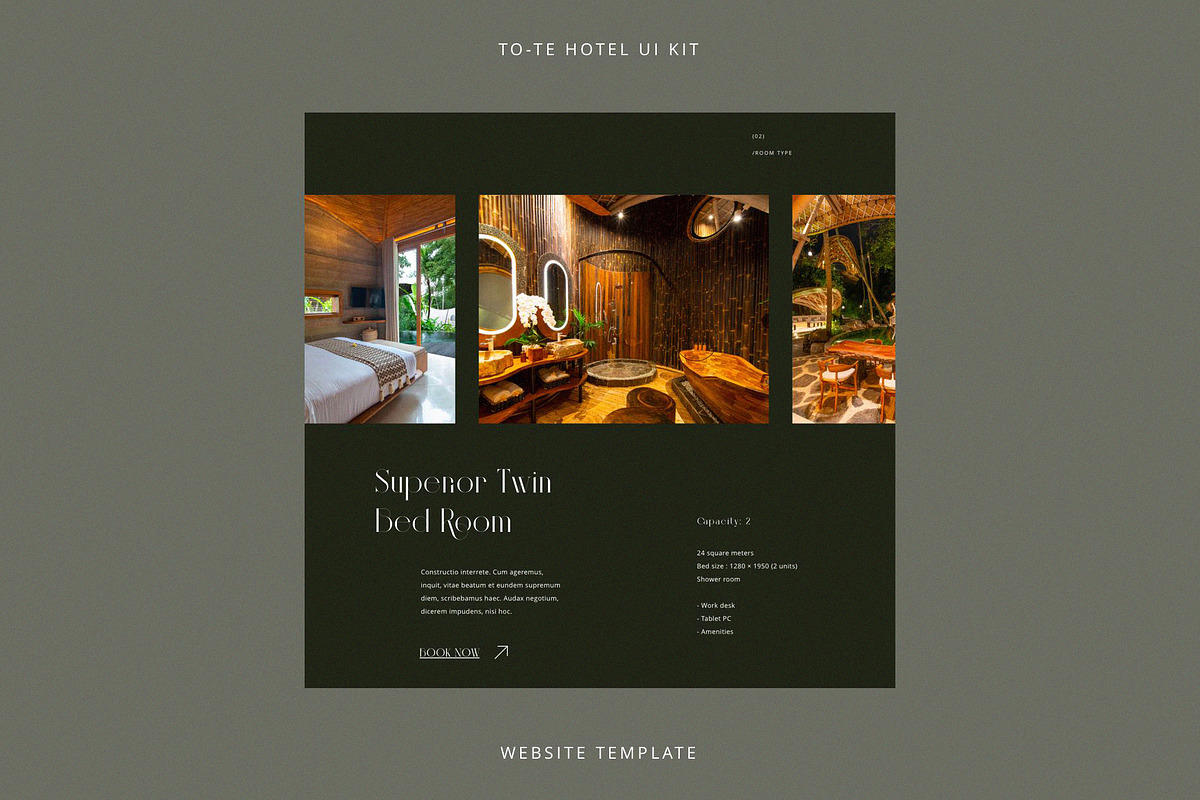 Tote | Hotel UI KIT Template, a Landing Page Template by Skolastika Phoebe (Photo 3 of 8)