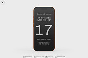 iPhone 17 Pro Max Mockup Set, an iPhone Mockup by SmokyPixels (Thumbnail 2 of 5)