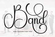 Band | Script Font, a Handwritten Font by Scratchones (Thumbnail 1 of 9)