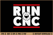 RUN CNC Funny machinist engineer SVG, a Work Illustration by Handy Arts Studio (Thumbnail 1 of 3)