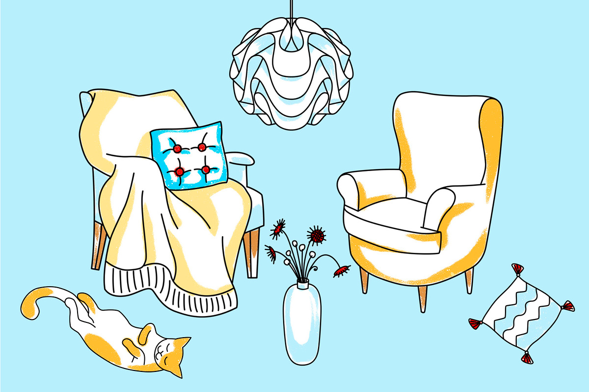 Hygge Procreate stamp brushes, a Brush Add-On by ViktoriArt (Photo 5 of 10)