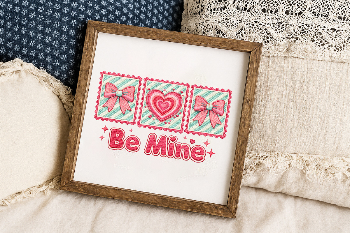 Be Mine Coquette Bow Valentine PNG, an Illustration by Libby Wishes (Photo 3 of 6)