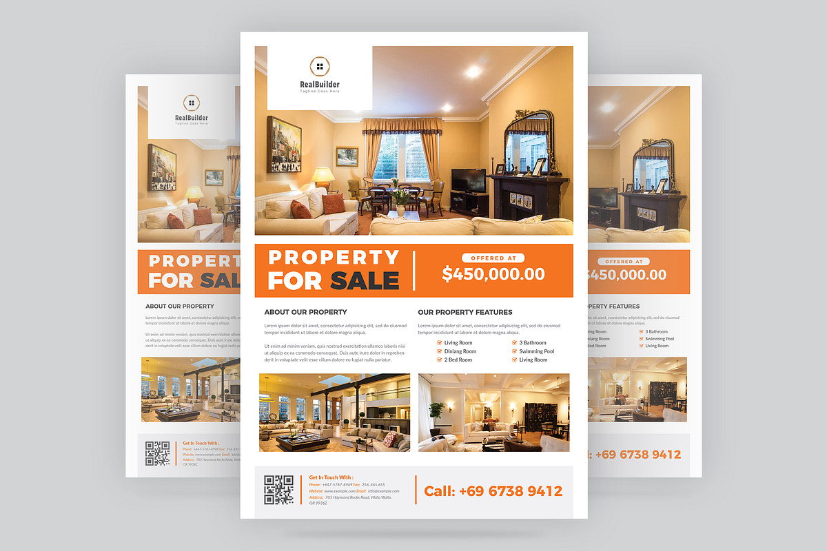 Real Estate Flyer, a Flyer Template by ThemeDevisers (Photo 3 of 4)