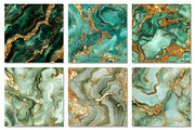 Green Gold Agate Watercolor Textures, a Texture Graphic by Dream Creation (Thumbnail 6 of 7)