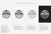 Camping logo design with mountain, a Branding & Logo Template by vexper (Thumbnail 2 of 4)