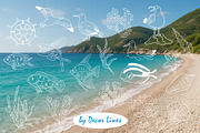 Coastal Vibe Doodles, an Object Illustration by Decor Lines (Thumbnail 4 of 19)