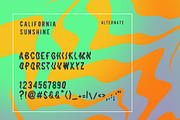 California Sunshine, a Sans Serif Font by Midnight Grim (Thumbnail 5 of 6)