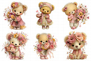Mother’s Day Teddy Bear Clipart, an Illustration by Daily.Designs (Thumbnail 3 of 8)