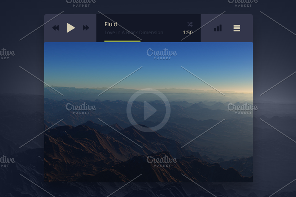 Space UI Kit preview 2