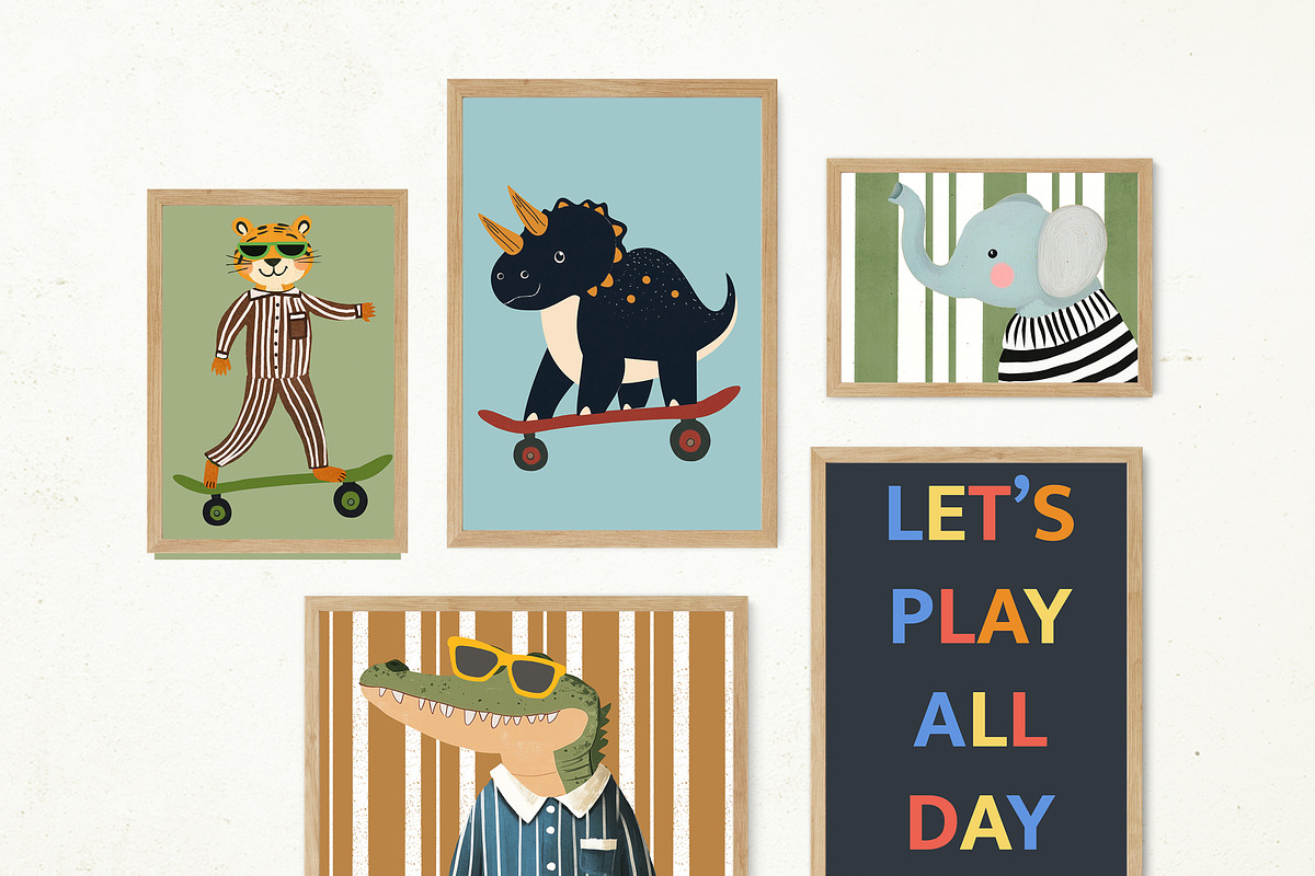 Nursery Print Bundle, a Background Graphic by Artemsky (Photo 3 of 24)